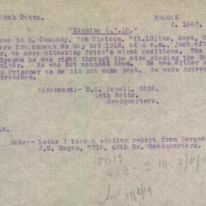 Soldier packet page
