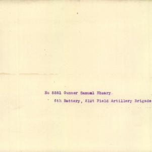 Soldier packet page