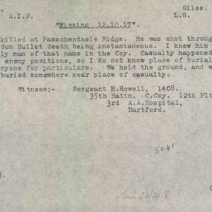Soldier packet page