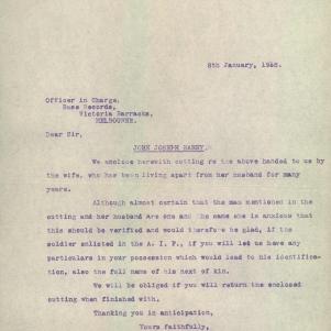 Soldier packet page
