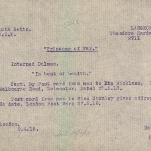 Soldier packet page