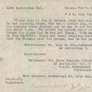 Soldier packet page