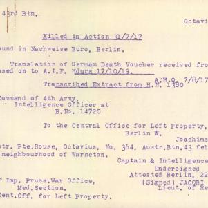 Soldier packet page