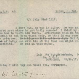 Soldier packet page