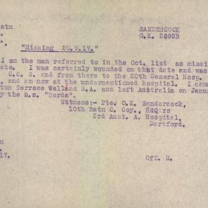 Soldier packet page