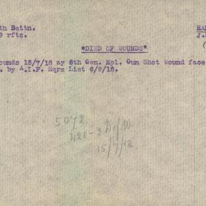 Soldier packet page