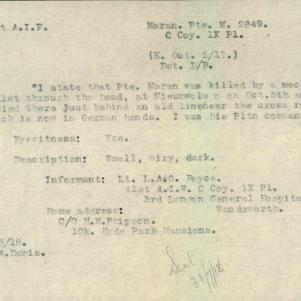 Soldier packet page