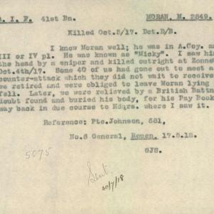 Soldier packet page