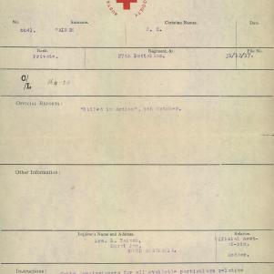 Soldier packet page