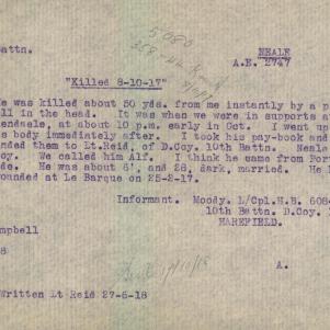 Soldier packet page