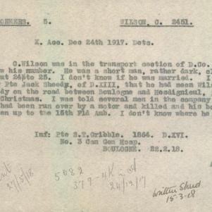 Soldier packet page