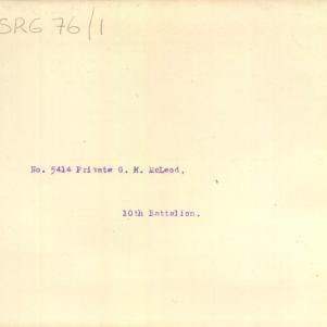 Soldier packet page