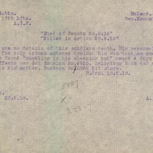 Soldier packet page
