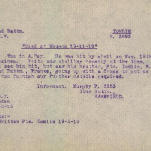 Soldier packet page