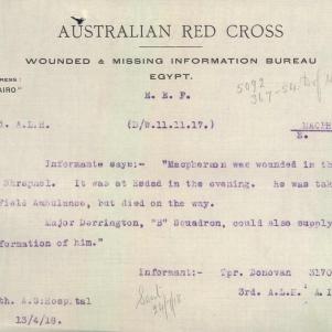 Soldier packet page