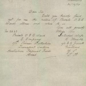 Soldier packet page