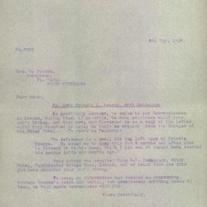 Soldier packet page