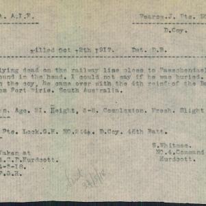 Soldier packet page