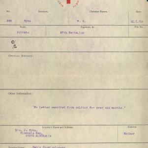 Soldier packet page