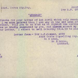 Soldier packet page