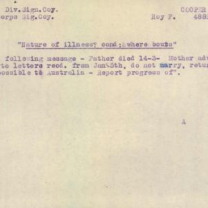 Soldier packet page