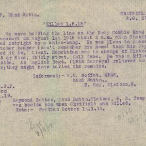 Soldier packet page