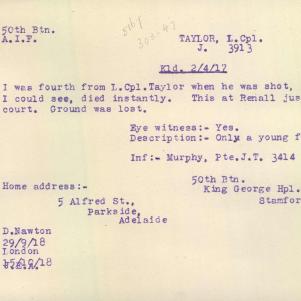 Soldier packet page