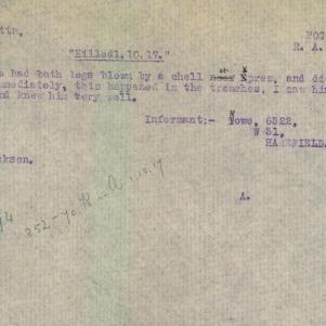 Soldier packet page