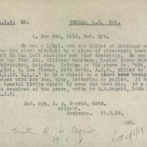 Soldier packet page
