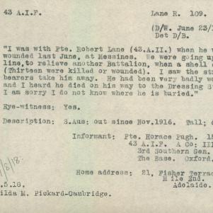 Soldier packet page