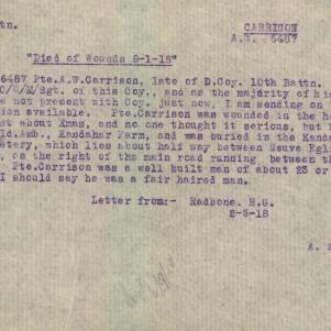 Soldier packet page