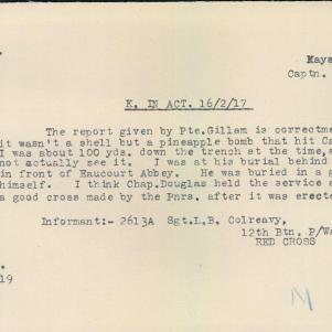 Soldier packet page