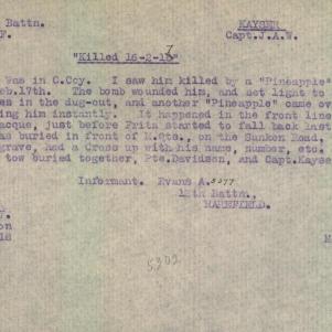 Soldier packet page