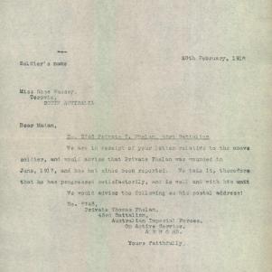 Soldier packet page