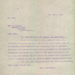 Soldier packet page
