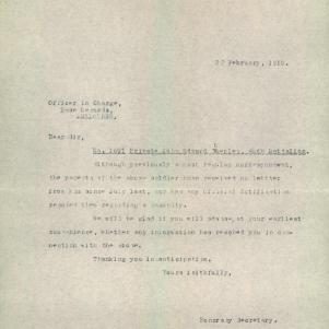 Soldier packet page