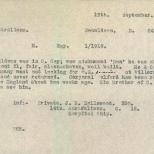 Soldier packet page