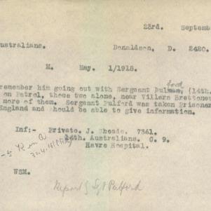 Soldier packet page