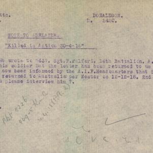 Soldier packet page