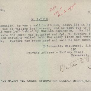 Soldier packet page