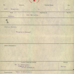 Soldier packet page