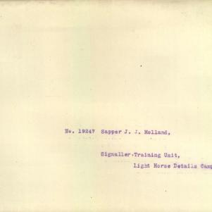 Soldier packet page