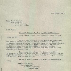 Soldier packet page