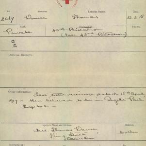 Soldier packet page