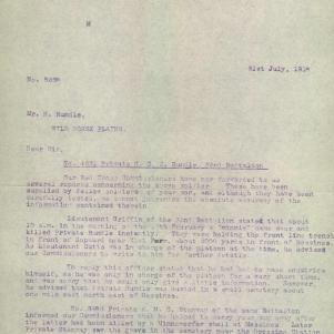 Soldier packet page