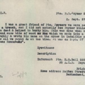 Soldier packet page