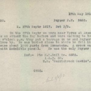 Soldier packet page