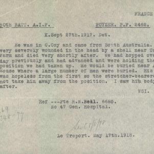 Soldier packet page
