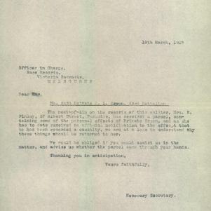 Soldier packet page