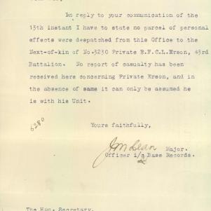 Soldier packet page